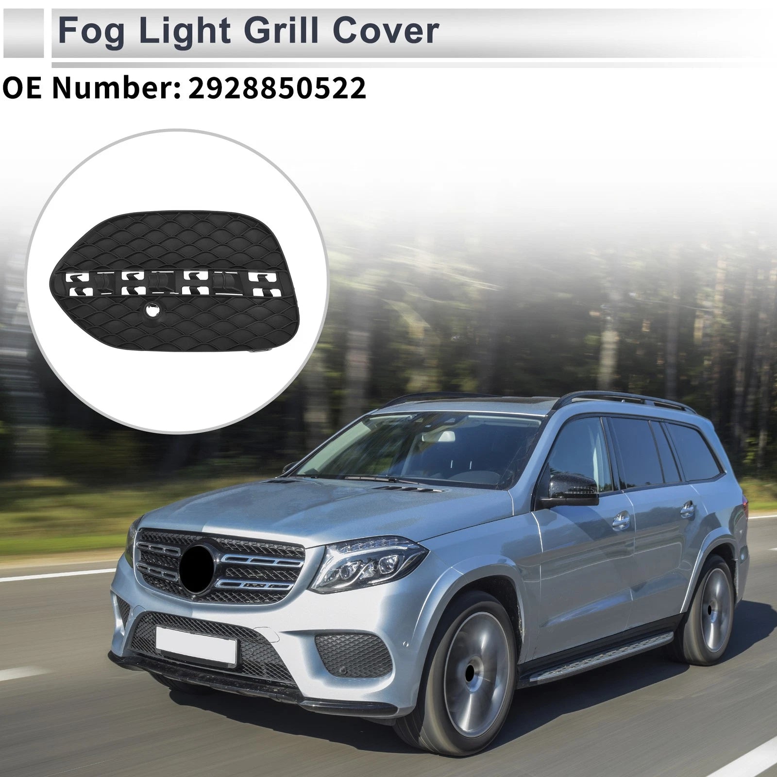 Front Left Fog Light Grill Replacement for Mercedes-Benz (2000–2020)