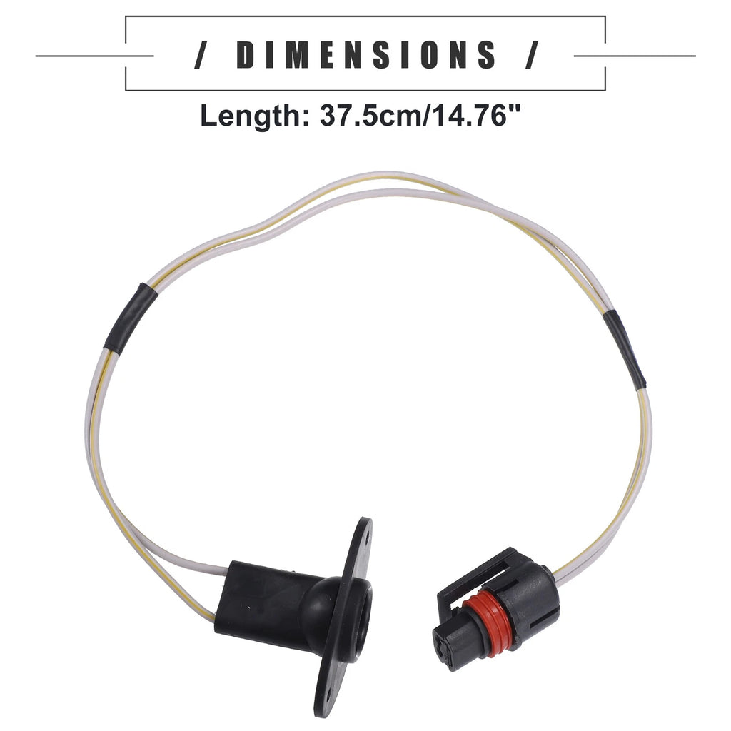 License Plate Light Wire Harness for Dodge 1500 (1994–2001) Plastic Black