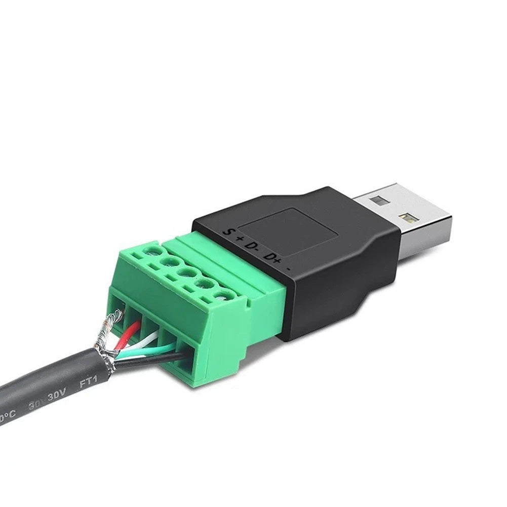 4-Pin Shielded Connector USB Adapter for Electrical Equipment (50/53mm)