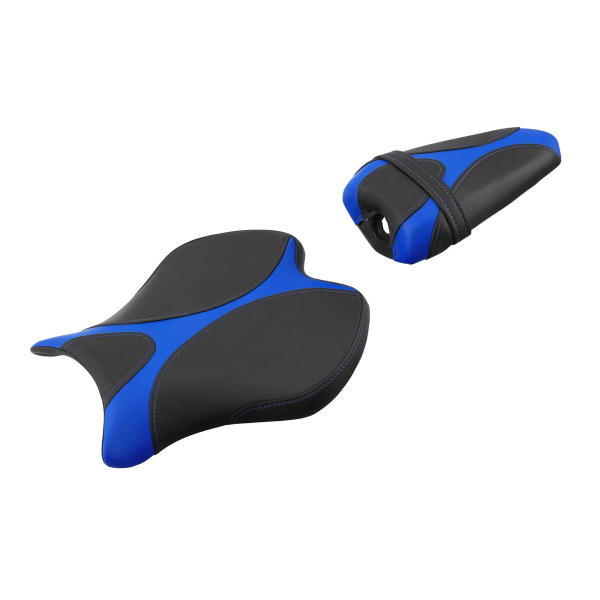 Rider Driver Passenger Seat for Yamaha YZF R6 (2017–2022) Black Blue