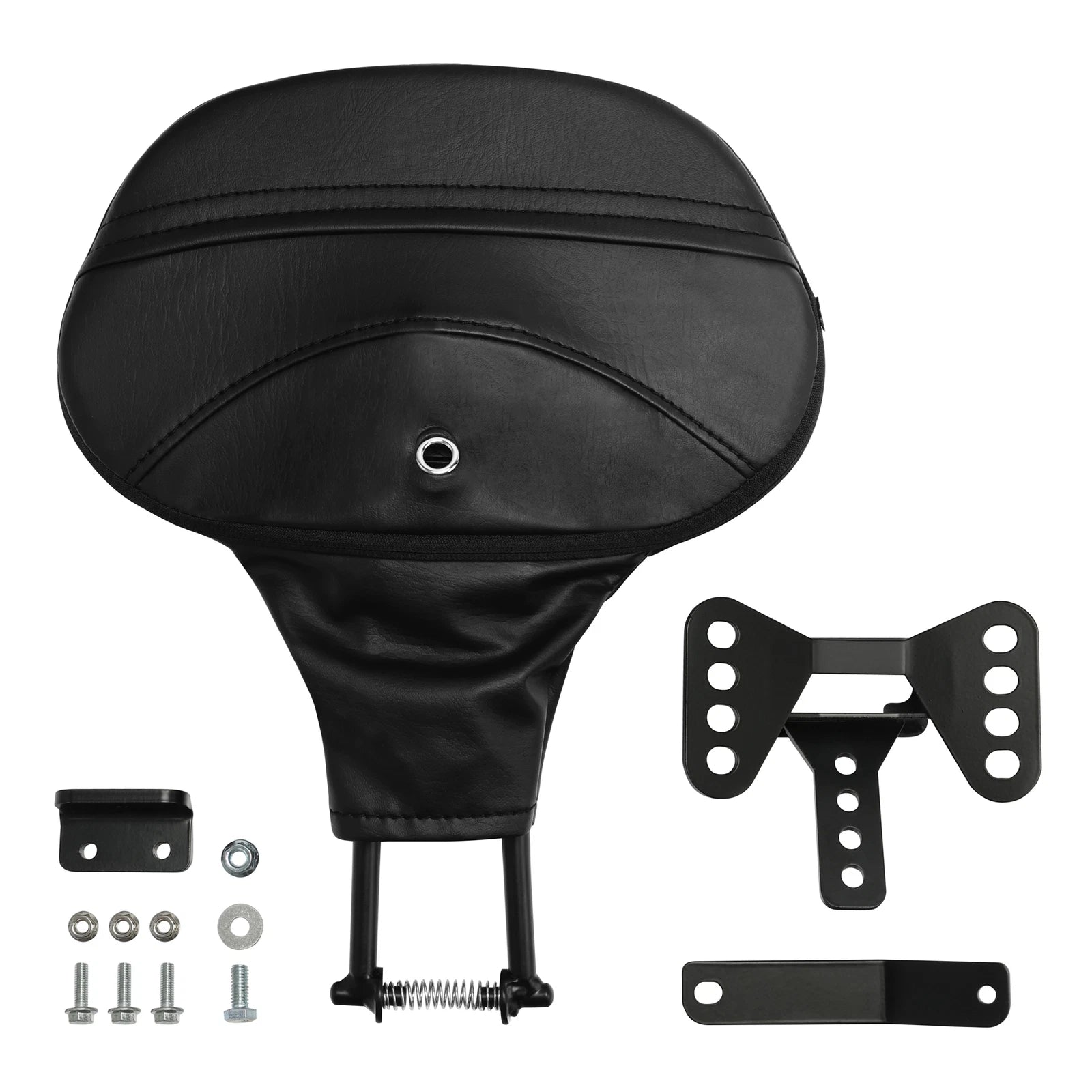 Front Rider Driver Backrest Mount for Harley Touring (2009–2023) Black
