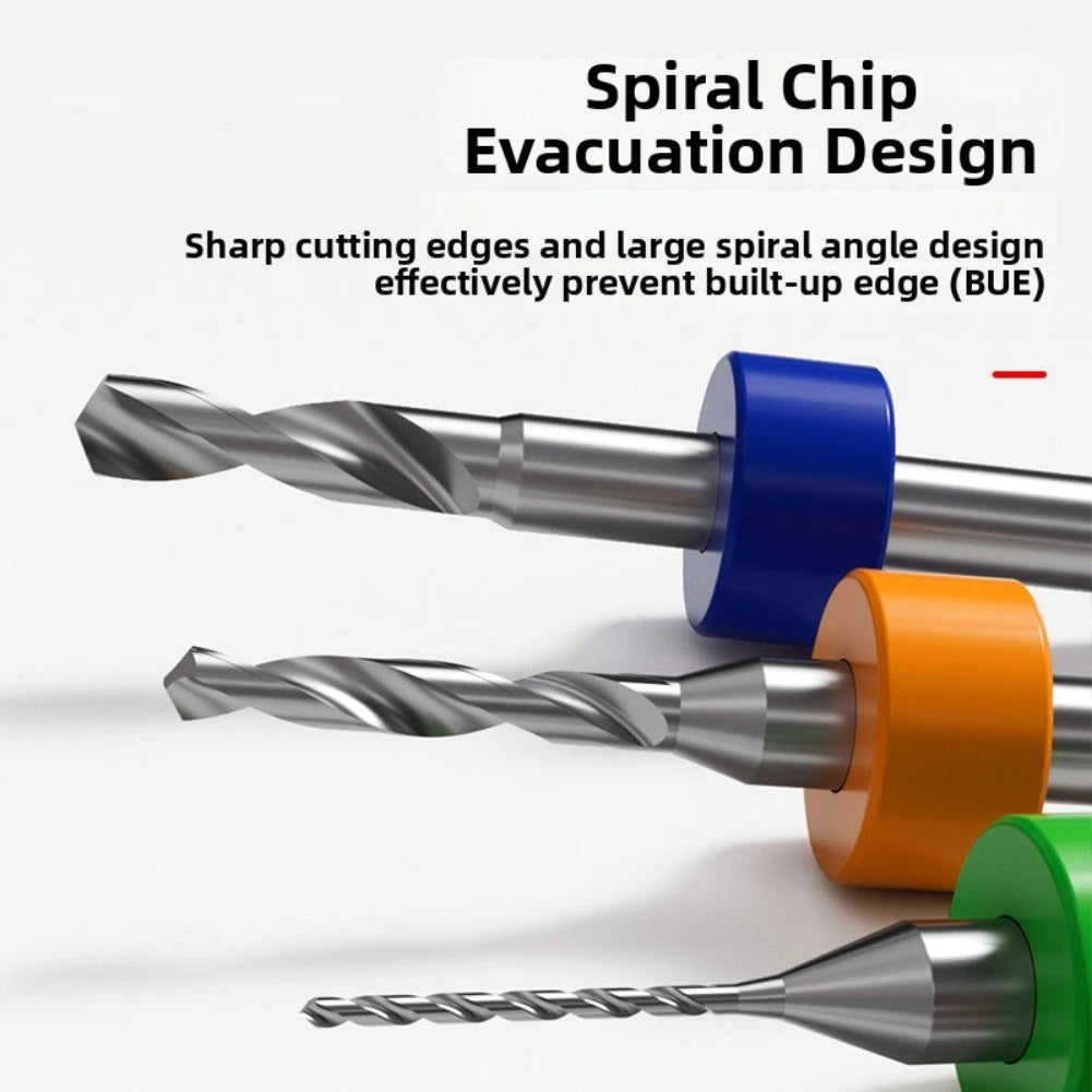 10 Piece Twist Drill Set for PCB and Soft Metal Applications