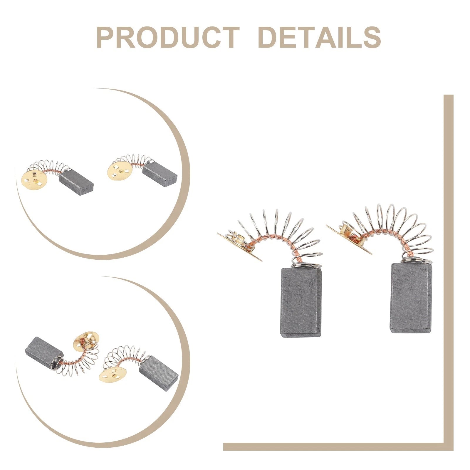 Carbon Brush Set for Power Tool Motors (Compatible)