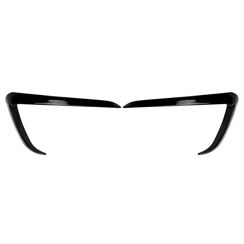Front Fog Light Eyebrow Cover Trim for Tesla Model Y (2020–2023) Black