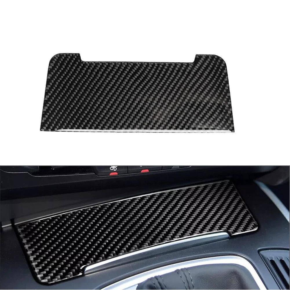 Carbon Fiber Cigarette Lighter Trim Panel for Audi A4 A5 Q5 (2008–2020)
