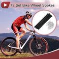 Bicycle Spokes Set 188mm Carbon Steel Black for 14G (72 Pack)