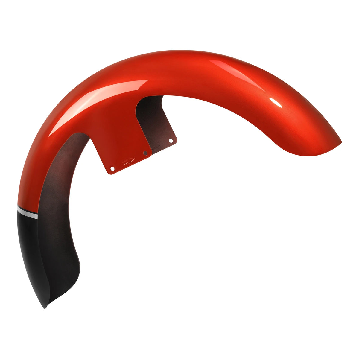 21" Front Fender for Harley Touring (1997–2013) Sunset Orange/Black Fade