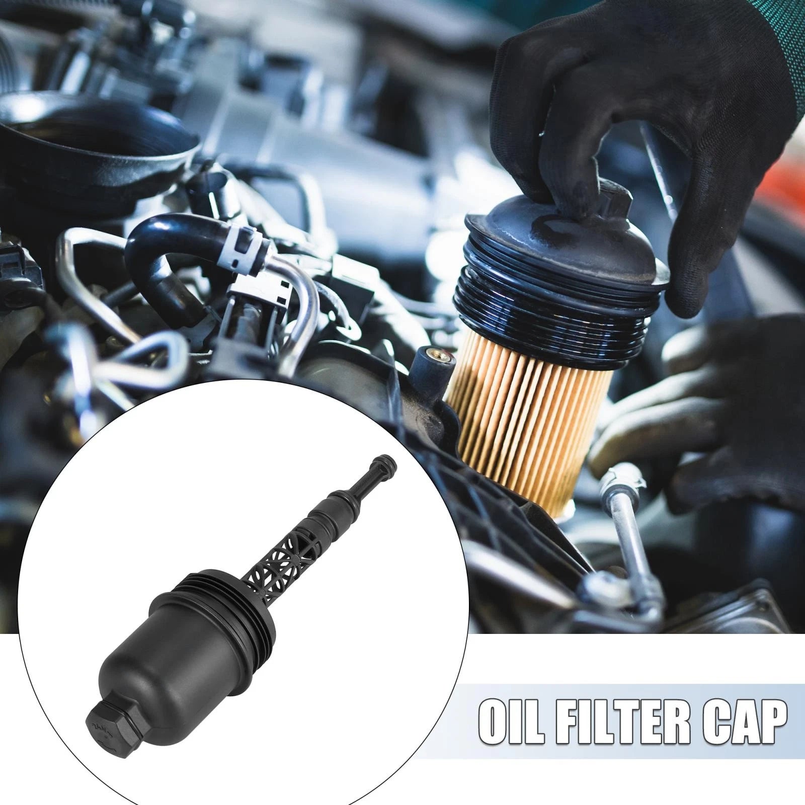 Oil Filter Cap Assembly Housing for Mercedes-Benz C230 (2003–2005)