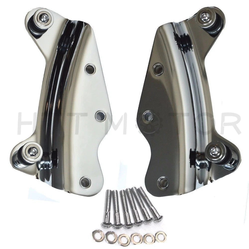 Chrome 4 Point Docking Hardware Kit for Harley Davidson Touring (2009–2013)