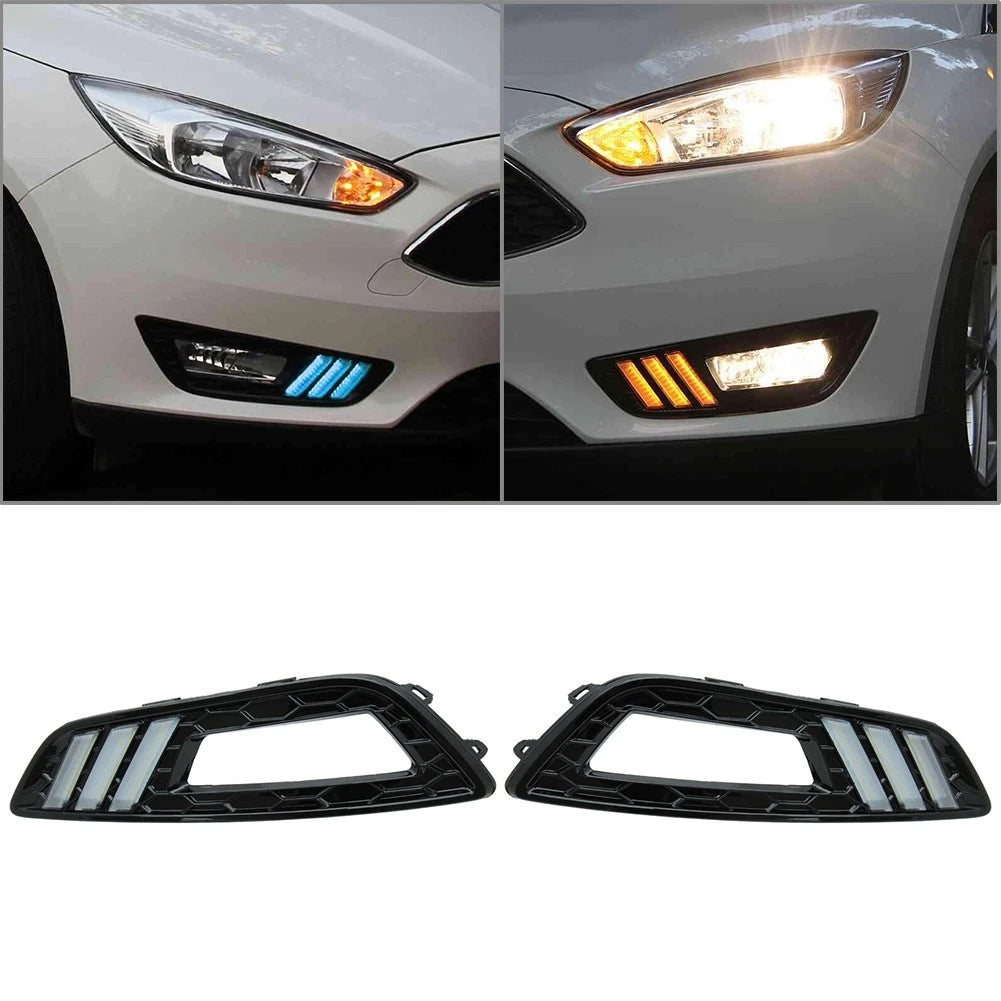 LED Daytime Running Lights Kit for Ford Focus (2015–2016) DRL 3 Colors