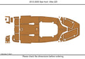 Set of 2 EVA Foam Teak Deck Pads for Sea Hunt 225 ULTRA (2020–2021)
