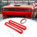 Front Grille Mesh Insert Trim for Dodge Challenger (2015–2022) Red