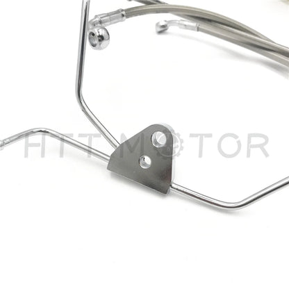 Stainless Brake Line Kit for Harley Touring (2008–2013) +8" Chrome