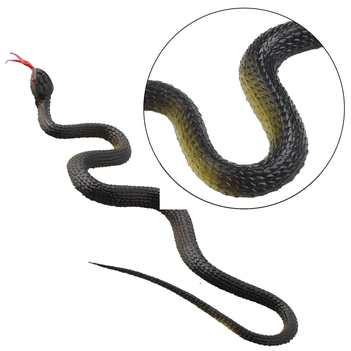 Fake Snake Ornament for Garden (Realistic Lifelike Design)