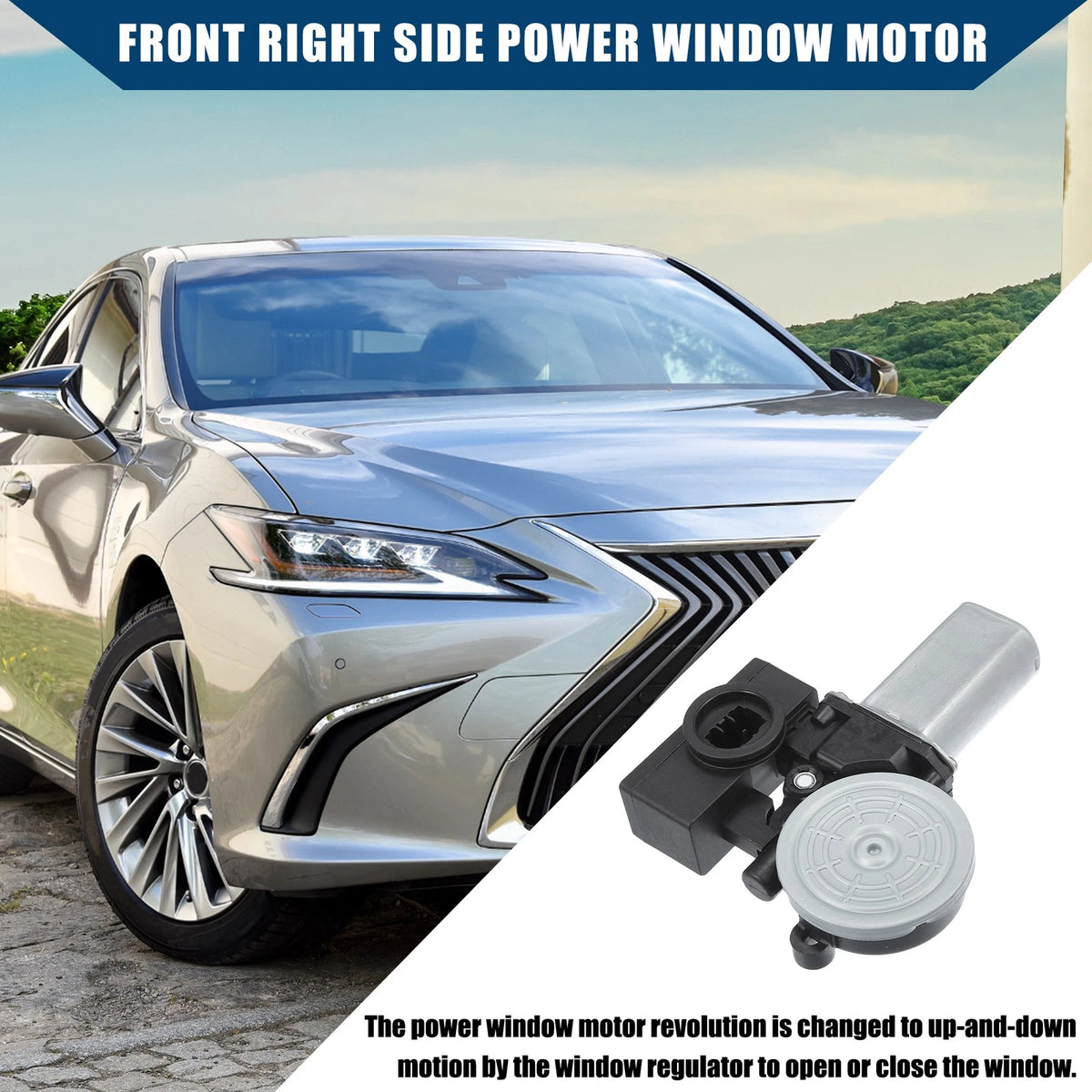 Front Right Power Window Lift Motor Replacement for Lexus ES300 (2002–2003)