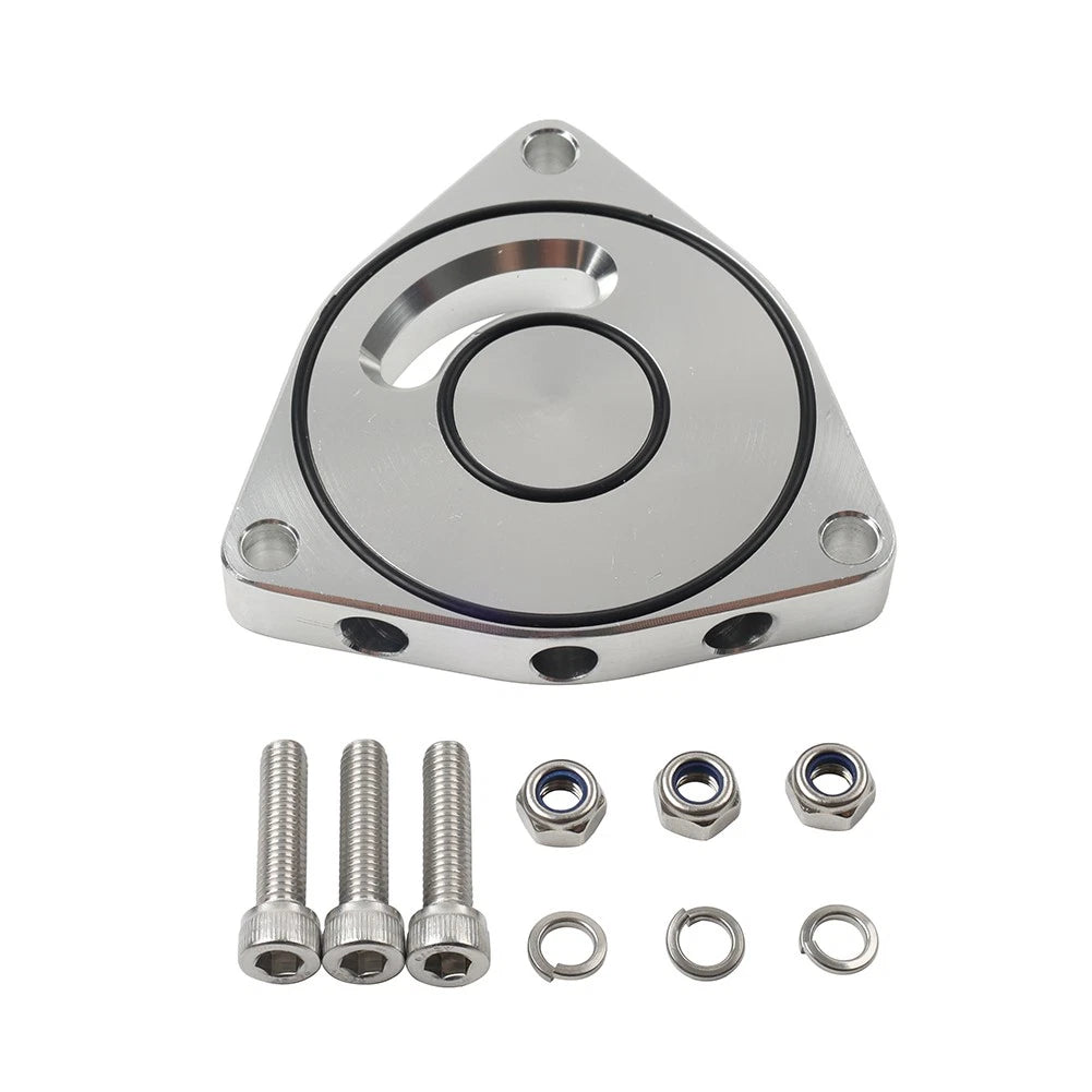 Turbo Drain Valve BOV Plate Spacer for Honda Civic (2015–2021) Silver
