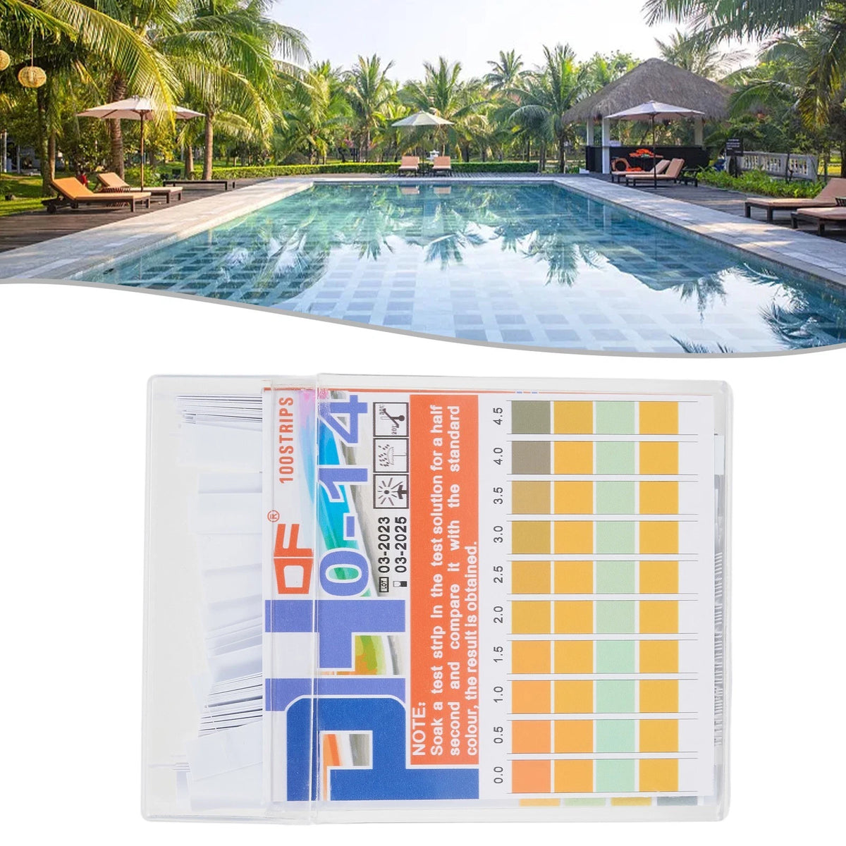 pH Test Paper Strips for Water Quality Monitoring (100 Strips)