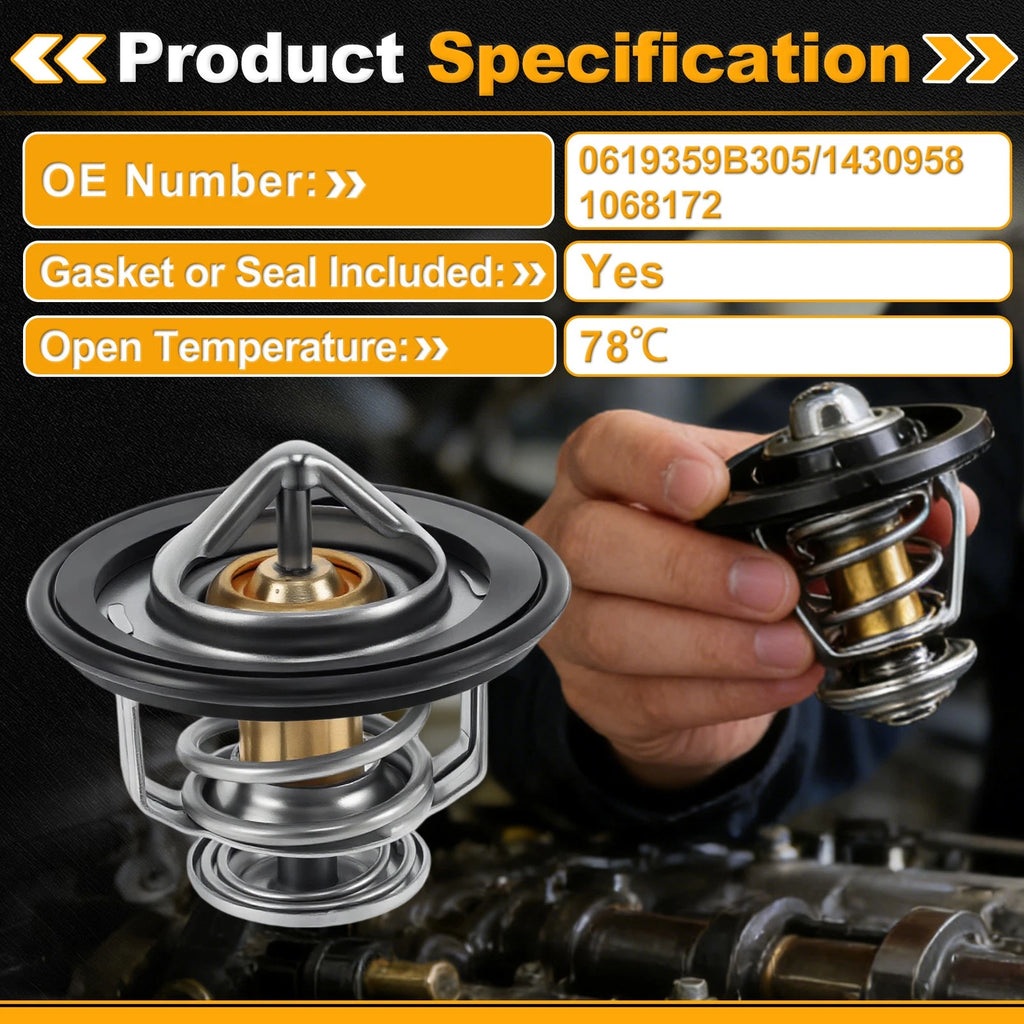 Engine Coolant Thermostat Replacement for Honda CR-V 2017–2023 1.5L L4