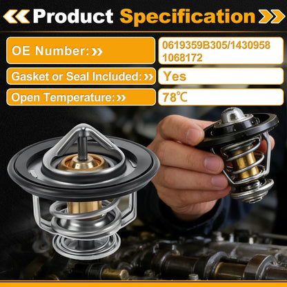 Engine Coolant Thermostat Replacement for Honda CR-V 2017–2023 1.5L L4