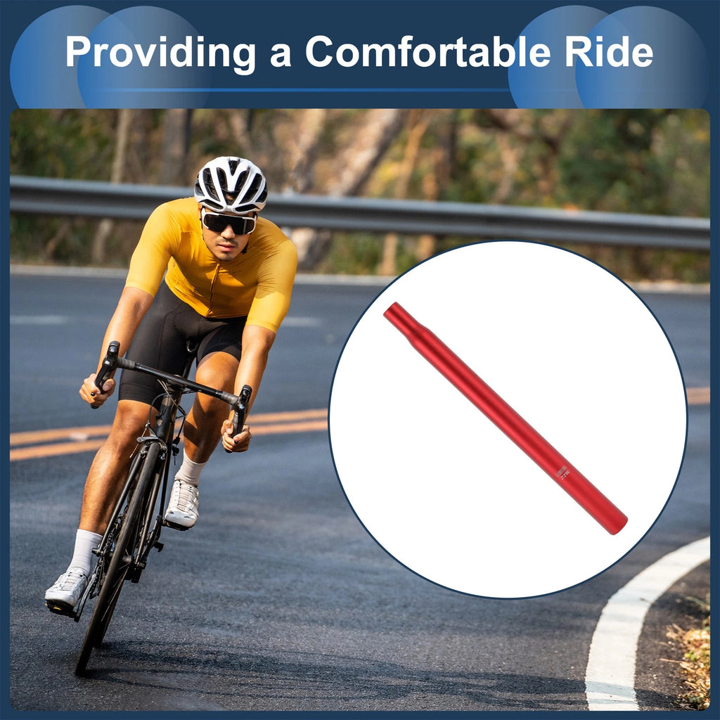 Bike Seat Post 27.2x350mm Replacement Lightweight for Universal Fit 2000–2025
