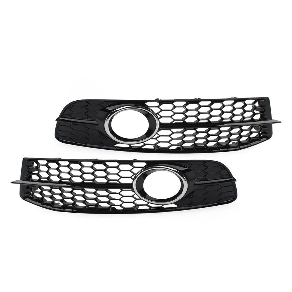 Honeycomb Hex Mesh Grill Cover for Audi A6 C6 (2008–2011) Chrome