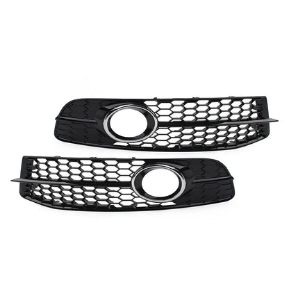 Honeycomb Hex Mesh Grill Cover for Audi A6 C6 (2008–2011) Chrome