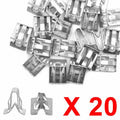 20pcs Metal Fastener Retainer Clips for Auto Dash Trim