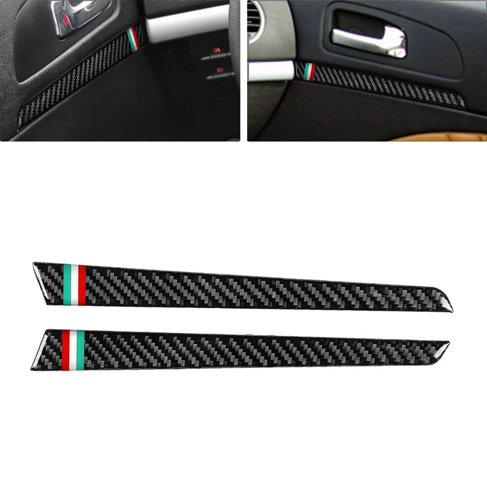 2pcs Interior Front Door Panel Cover Trim For Alfa Romeo 159 2004-2012