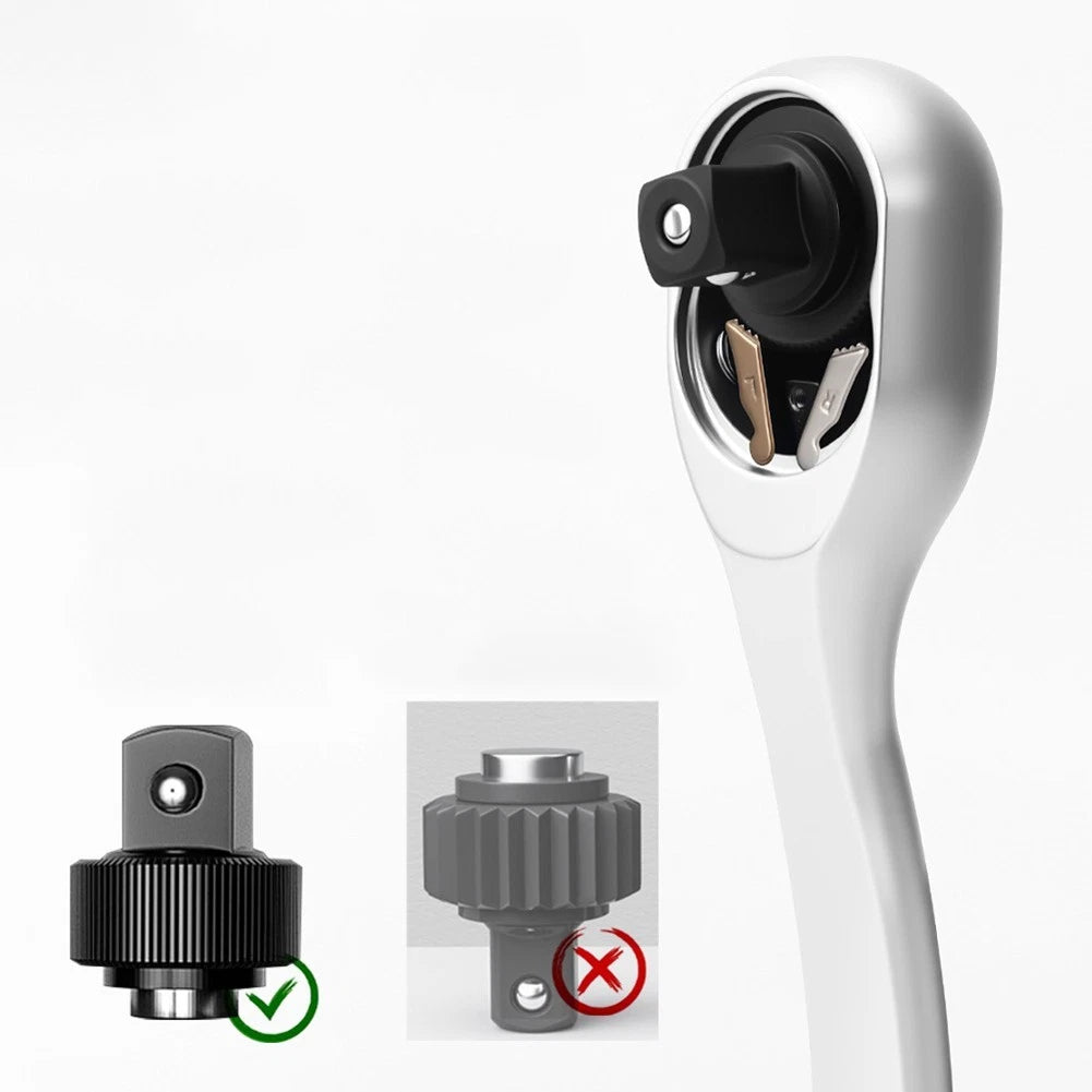 14-Inch 72 Tooth Reversible Ratchet Wrench Socket Tool
