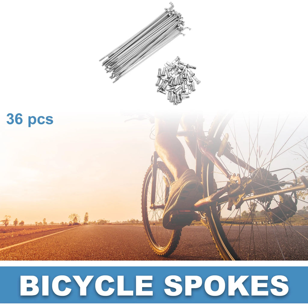 Bicycle Spokes 14G 140mm Replacement for Mountain Bike 36 Pack