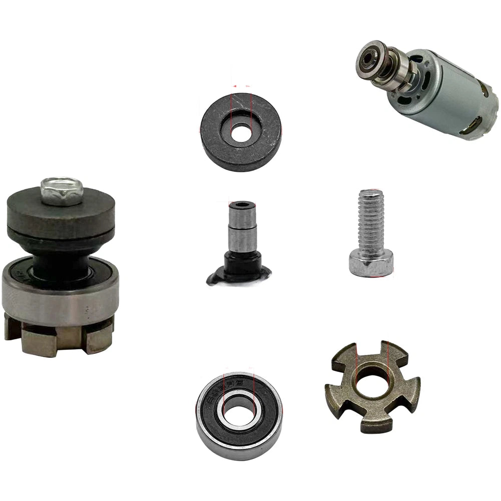 5pc Bimetal Spindle Gear Shaft Set for 550 Angle Grinder (20mm OD, 5mm ID)