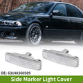 Side Marker Light Covers Pair Replacement for BMW E39 1997–2003
