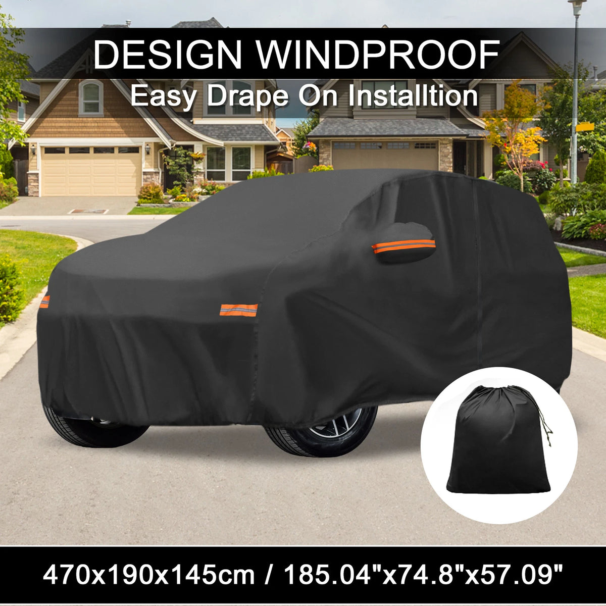 Waterproof 210D-PU Car Cover for Lincoln Corsair (2020–2023)