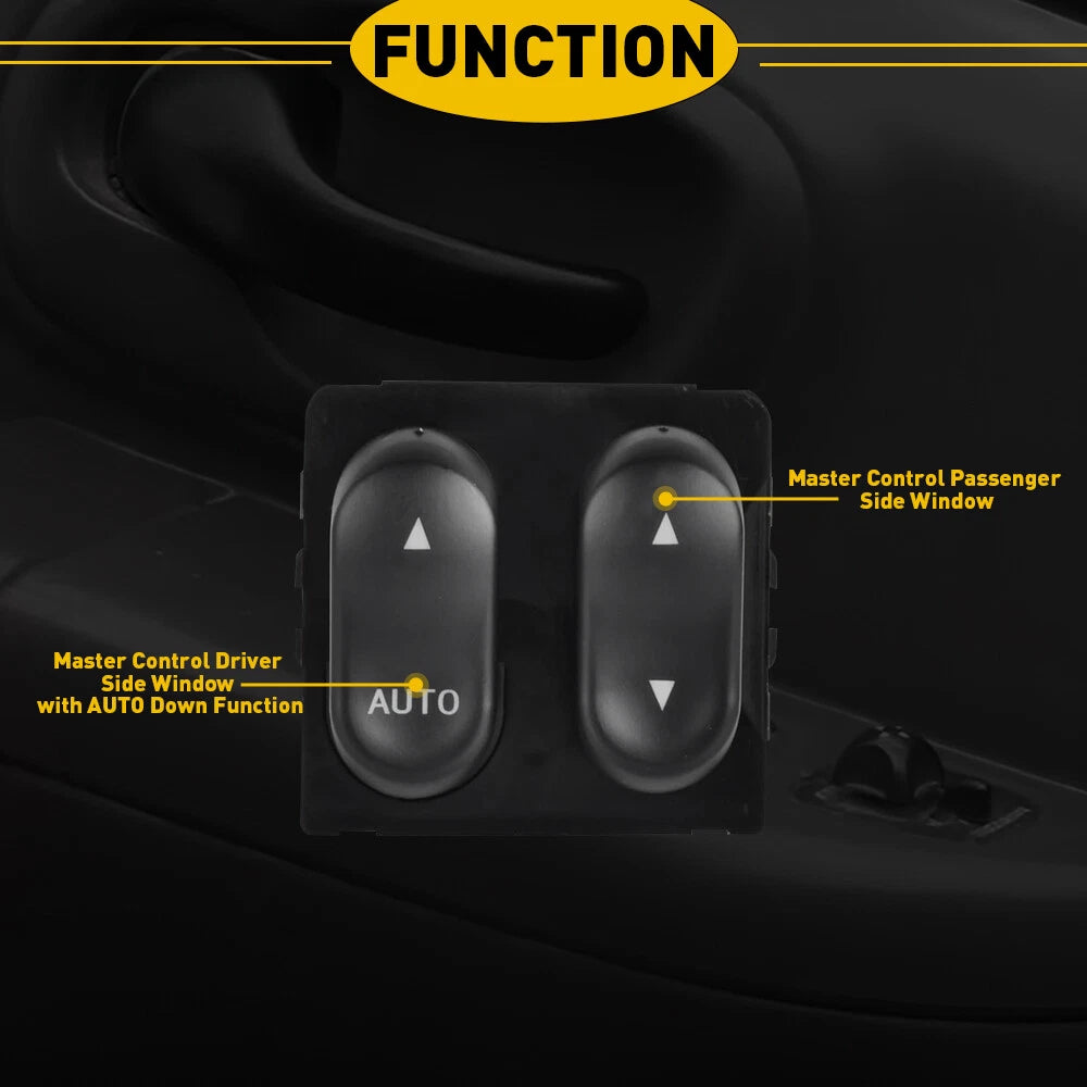 Power Window Control Switch for Ford F150 (1999–2002) Left Driver Side