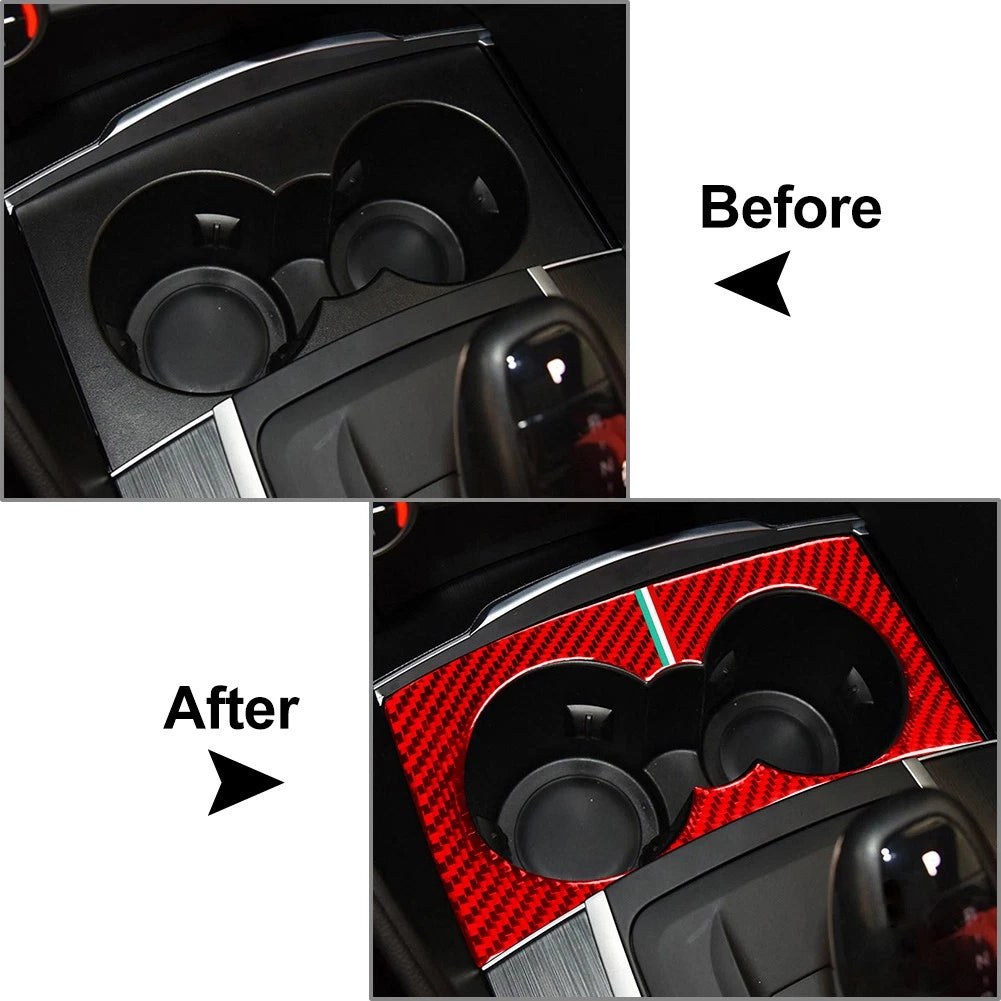 Water Cup Holder Panel Cover Trim for Alfa Romeo Giulia (2017–2019)