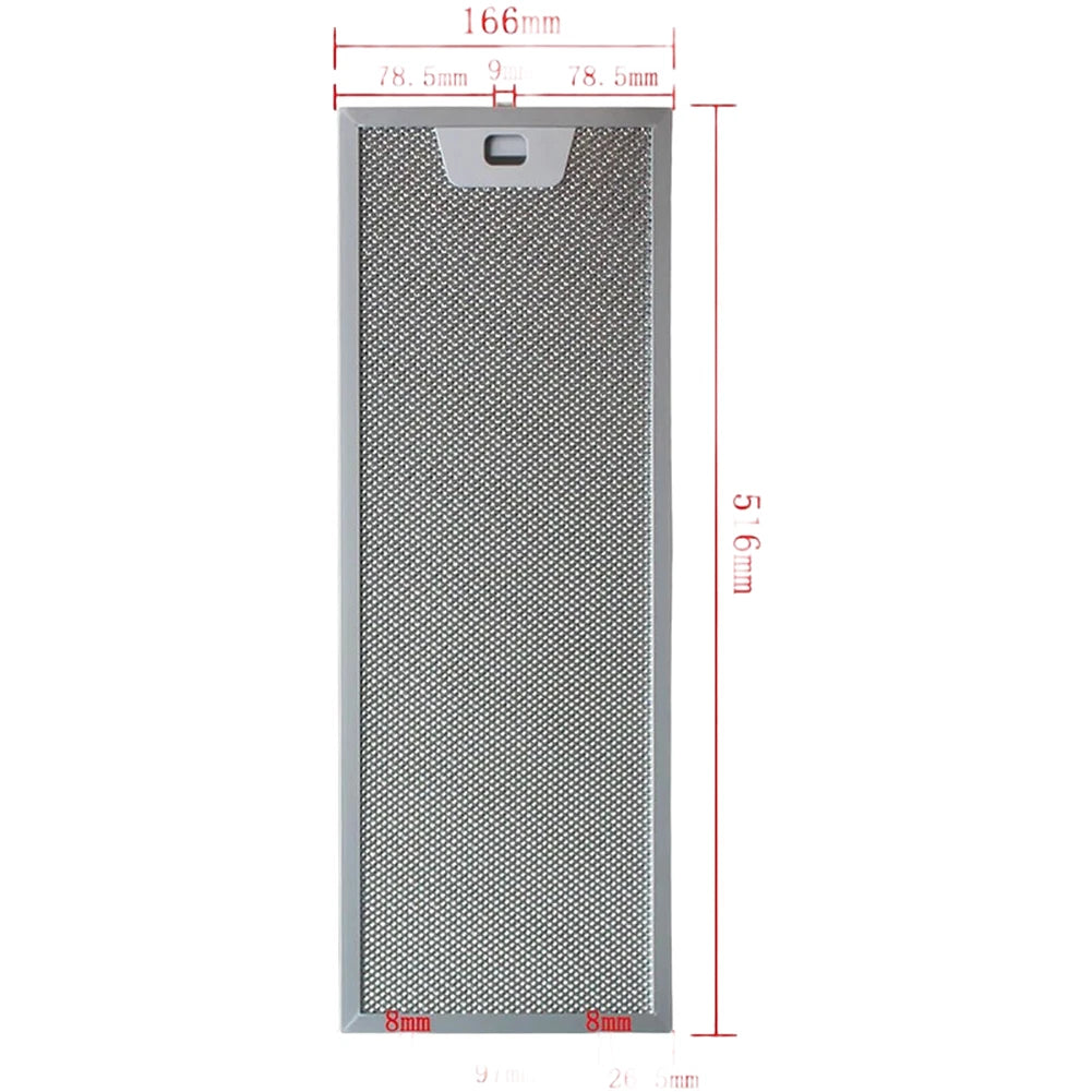 Stainless Steel Kitchen Range Hood Filter 516x166mm 516x186mm
