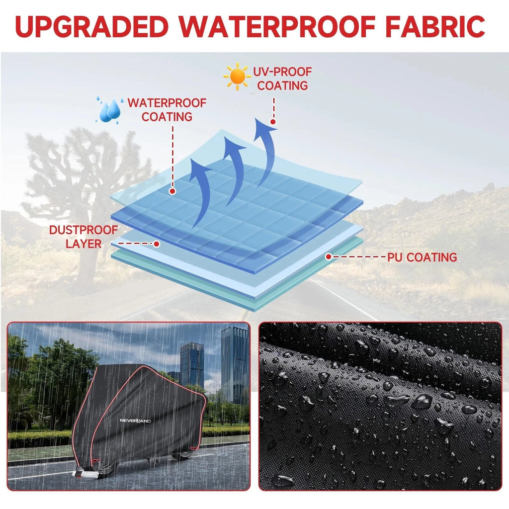 Motorcycle Cover for Outdoor Storage Waterproof Dustproof Protector