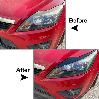 Black Headlight Trims Evil Eye for Ford Focus MK2 C307 (2008–2010)