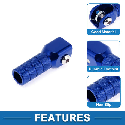 Cylinder Square Shifter Footrests Pegs for Suzuki RMZ