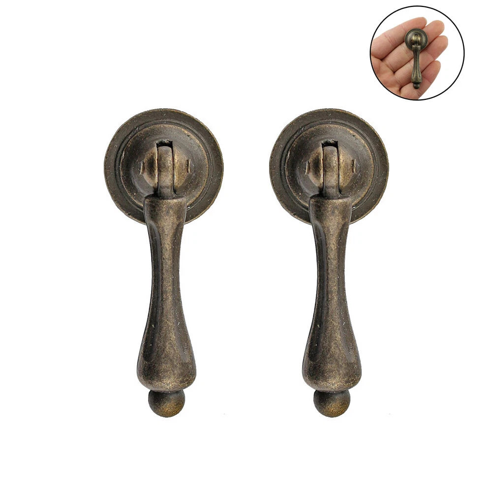 Set of 10 Antique Cupboard Pull Handles for Kitchen Cabinet (Fits )