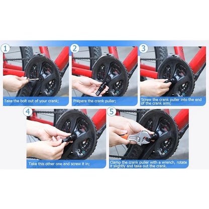 Crank Puller Tool for Bike Crank Removal (1.5x1.1x1.2cm)