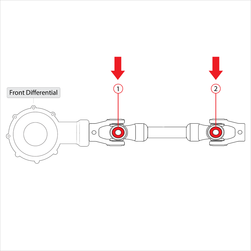 U-Joint Kit Cross Spider Front Drive Shaft for Kawasaki (2000–2010)