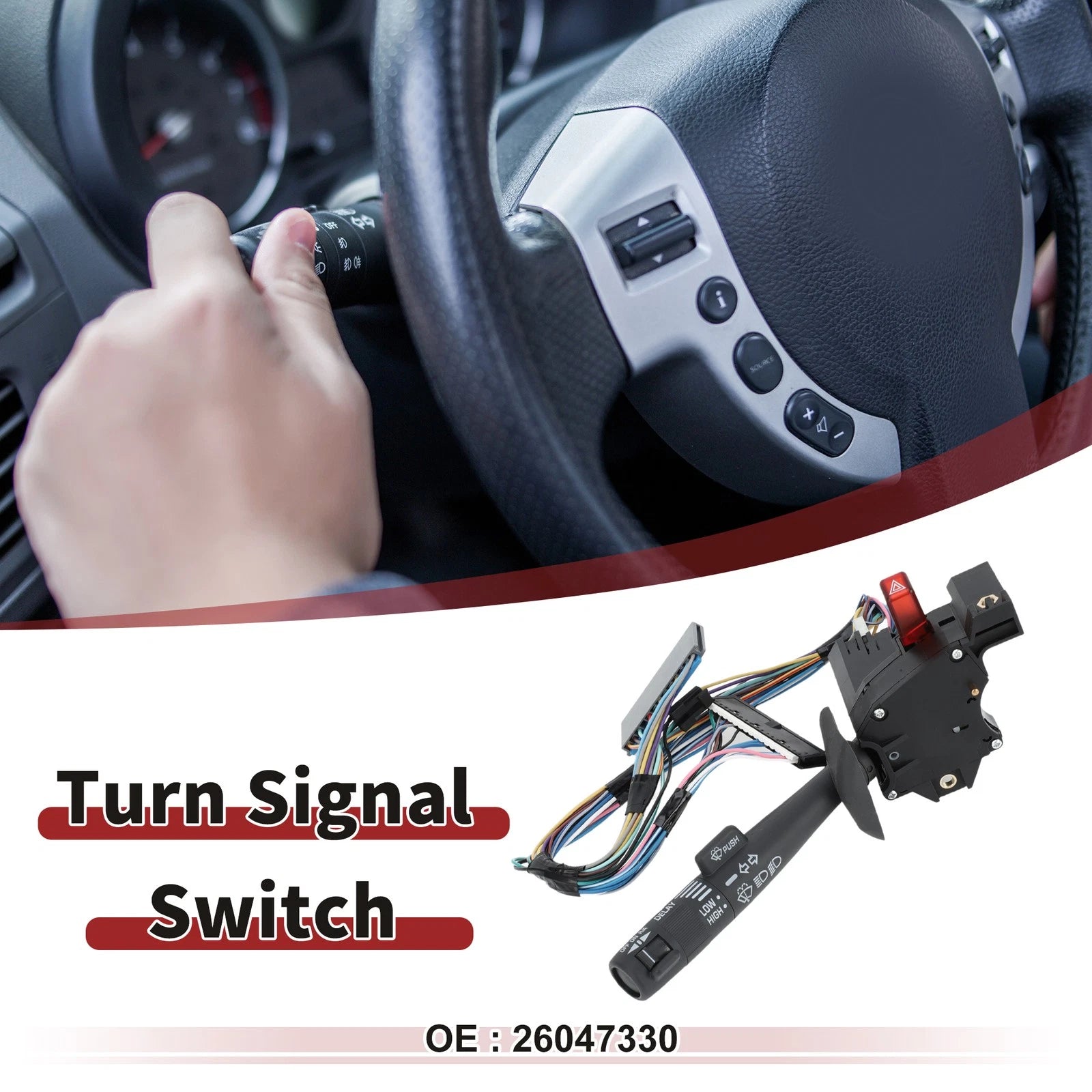 Turn Signal Switch Lever Replacement for Chevrolet Tahoe C1500 (1995–2006)