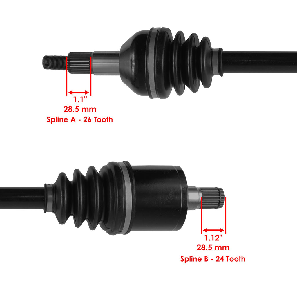CV Joint Axle Kit Rear Left Right for Can-Am Outlander 800 4X4 (2008–2008)