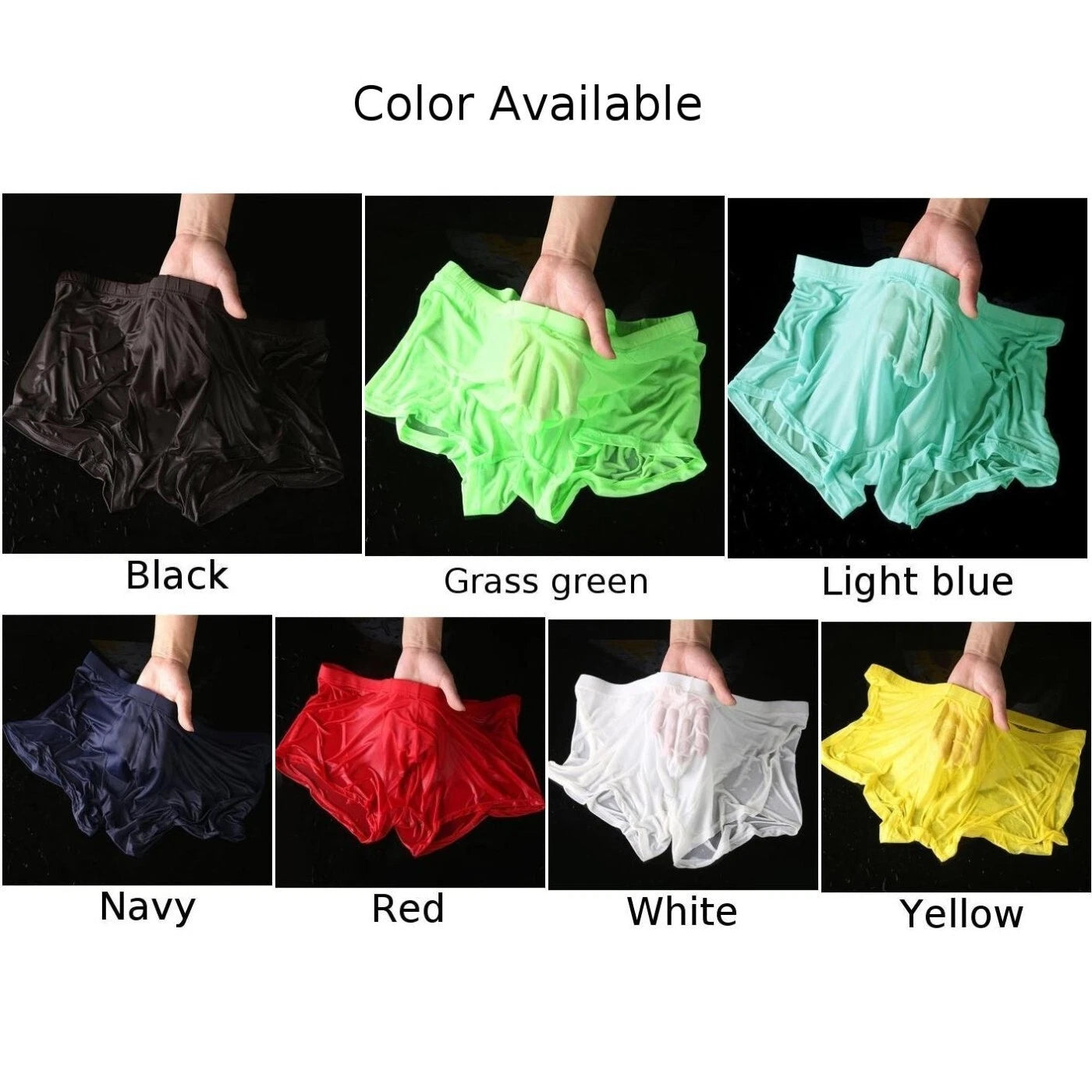 2X Sheer Mesh Boxer Briefs for Men - See Through Trunks