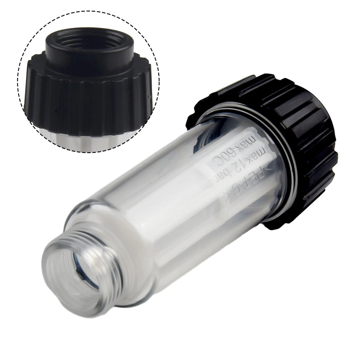 Transparent Filter Housing for Pressure Washer (34" Water Inlet Pump)