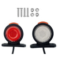 2X LED Side Marker Lights for Trucks RVs (12V 24V) Red White