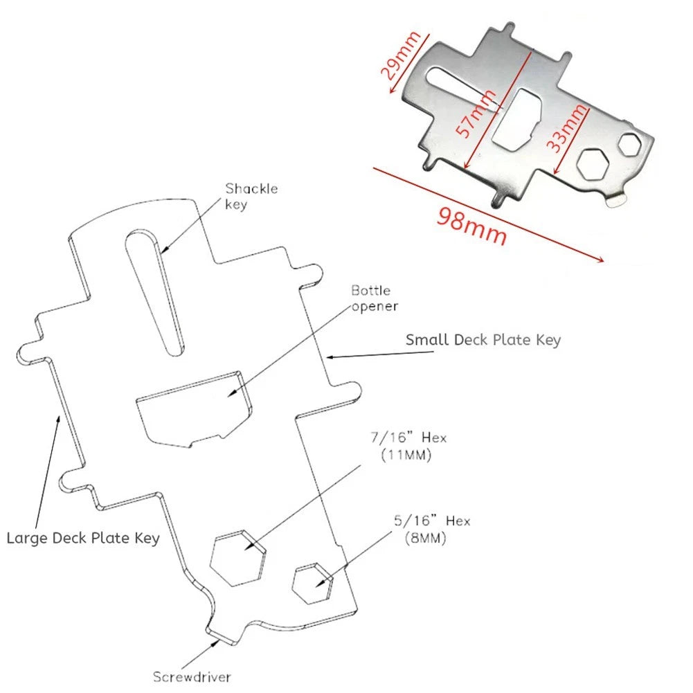 Stainless Steel Multi Tool for Boating