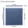 EVA Foam Interlocking Exercise Mat Tiles for Gym Flooring (Blue)