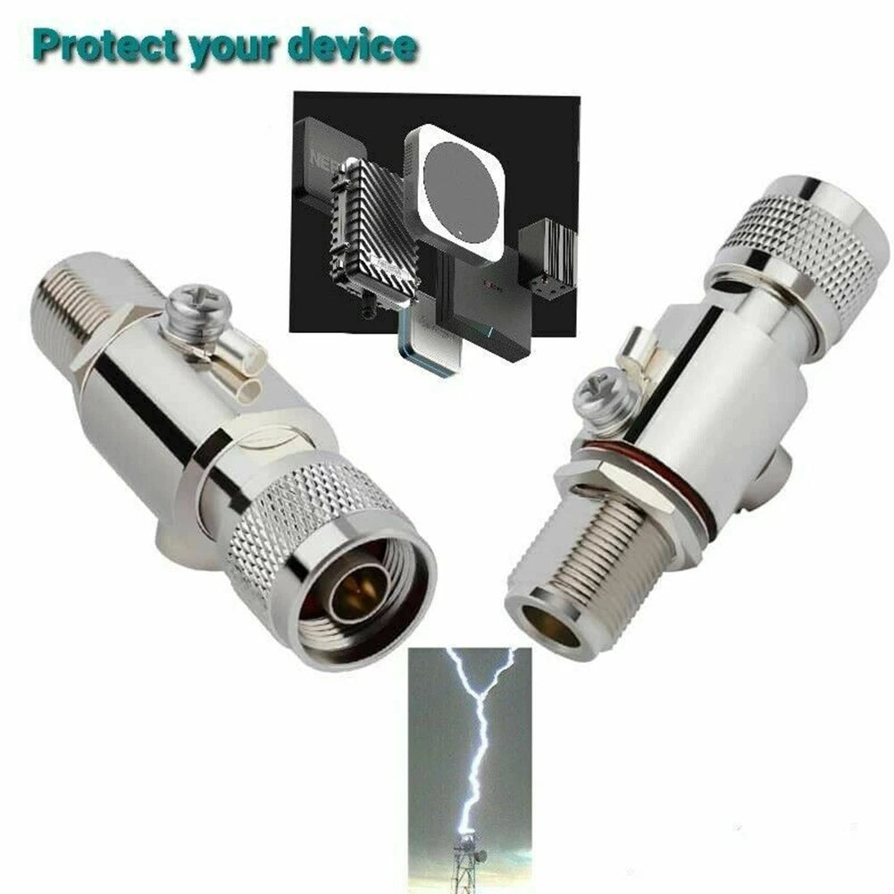 Waterproof N Male to Female Thunder Arrestor for Helium Miner Antenna